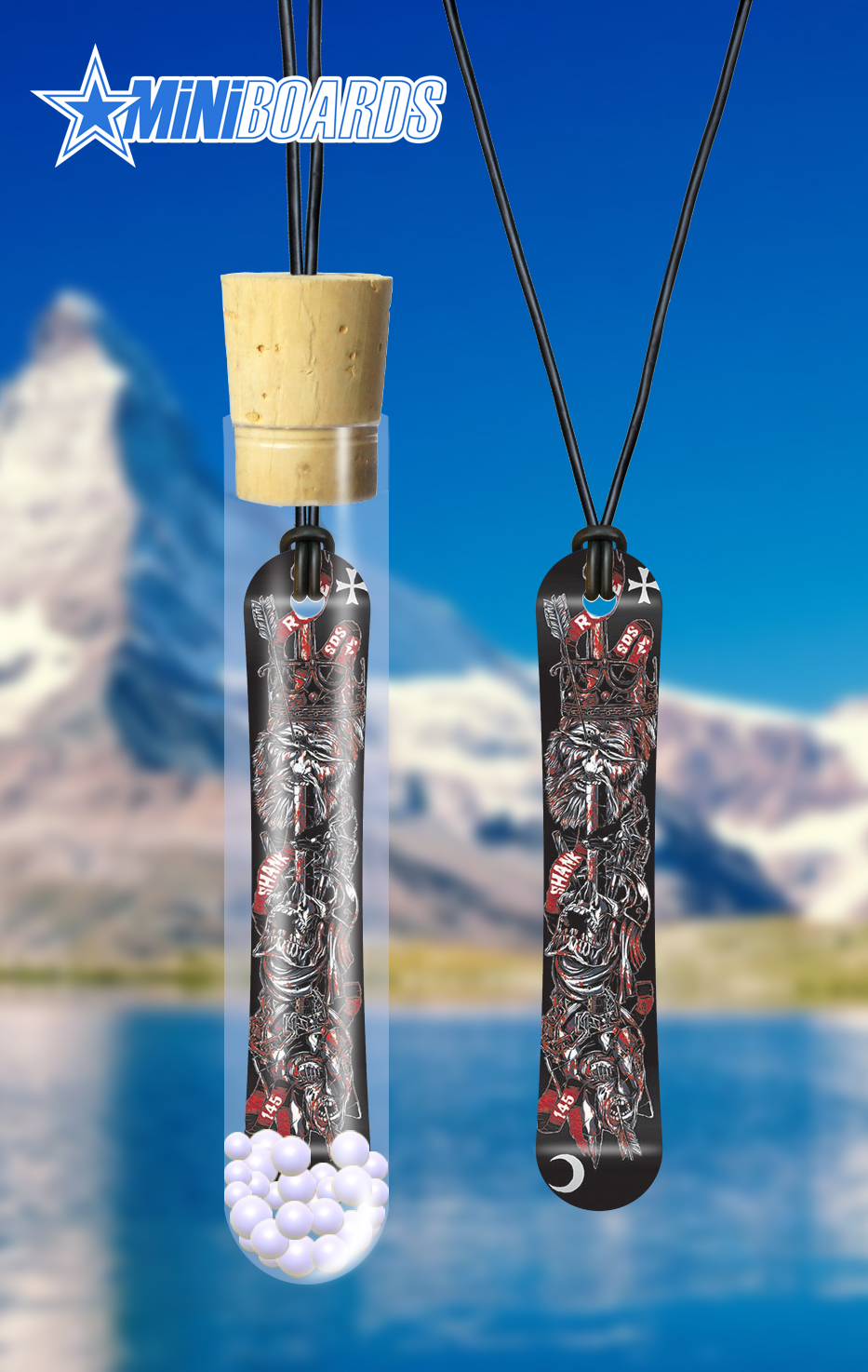 1055_Snowboard_Halskette_Board_Style_Anhaenger_Halsband_Boarder_Kette_Necklace_Miniboards